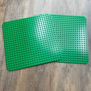 LEGO Green Baseplate Stud Building Plate 34278 Lot of 2 15x15 Inch